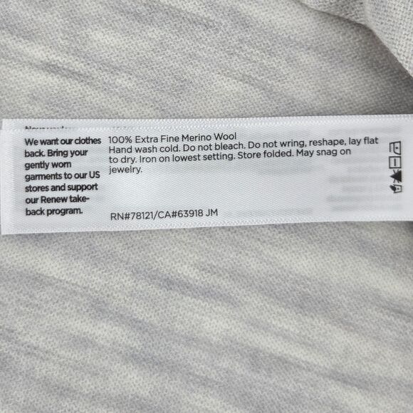 Eileen Fisher Merino Wool Sweater Box Top Womens Size XL Gray Fall Winter Soft - Picture 7 of 8